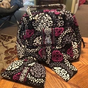 Vera Bradley purse, wallet and checkbook cover